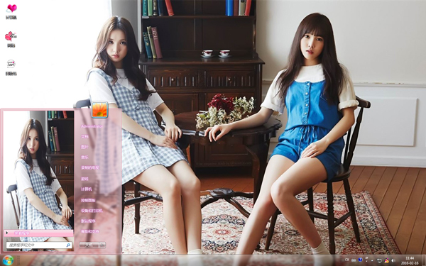 韩国组合GFriend美女Win8主题