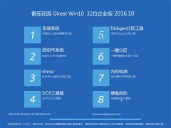 番茄花园Ghost Win10x32位特别企业版2016.10(自动激活)