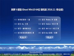 ܲ԰Ghost Win10 X64 ǿװ2016V11(輤)