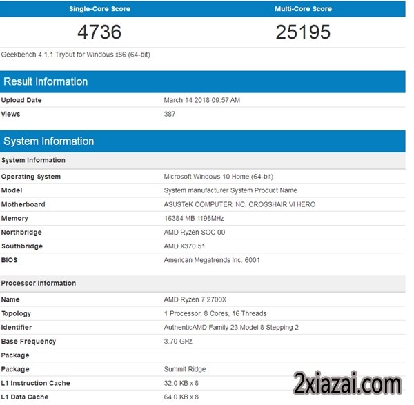 AMD Ryzen 7 2700XʽսƽƵ1800X